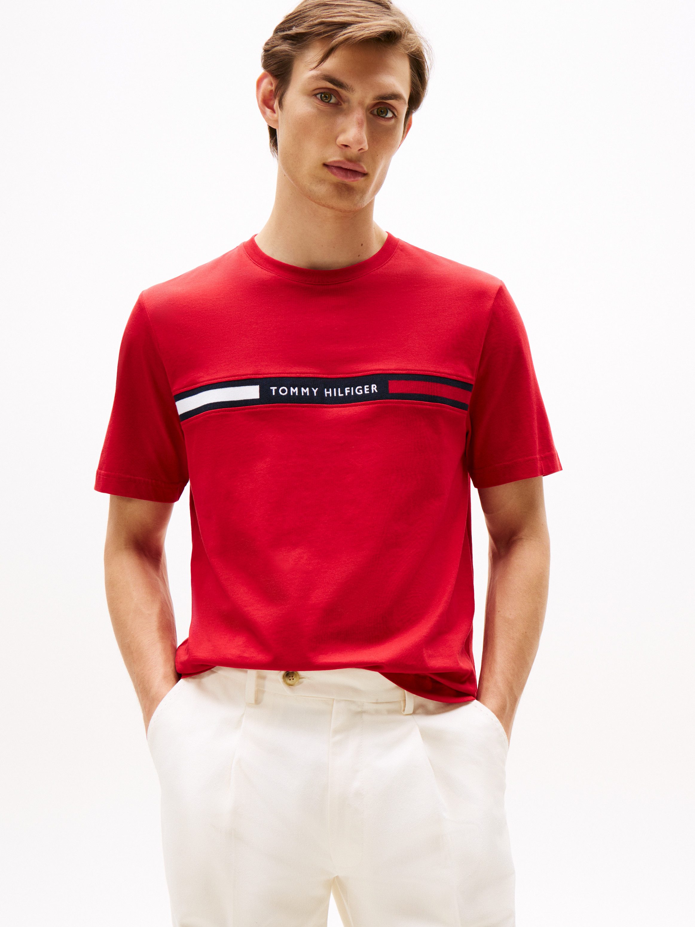 Tommy Hilfiger T-Shirt HILFIGER CHEST INSERT TEE günstig online kaufen