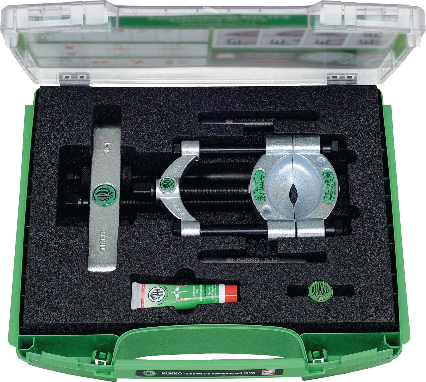 Kleinbongartz & Kaiser OHG Kurbelabzieher Trennvorrichtungssatz 17 Öffnung A 12-75mm Spann-T.300mm KUKKO