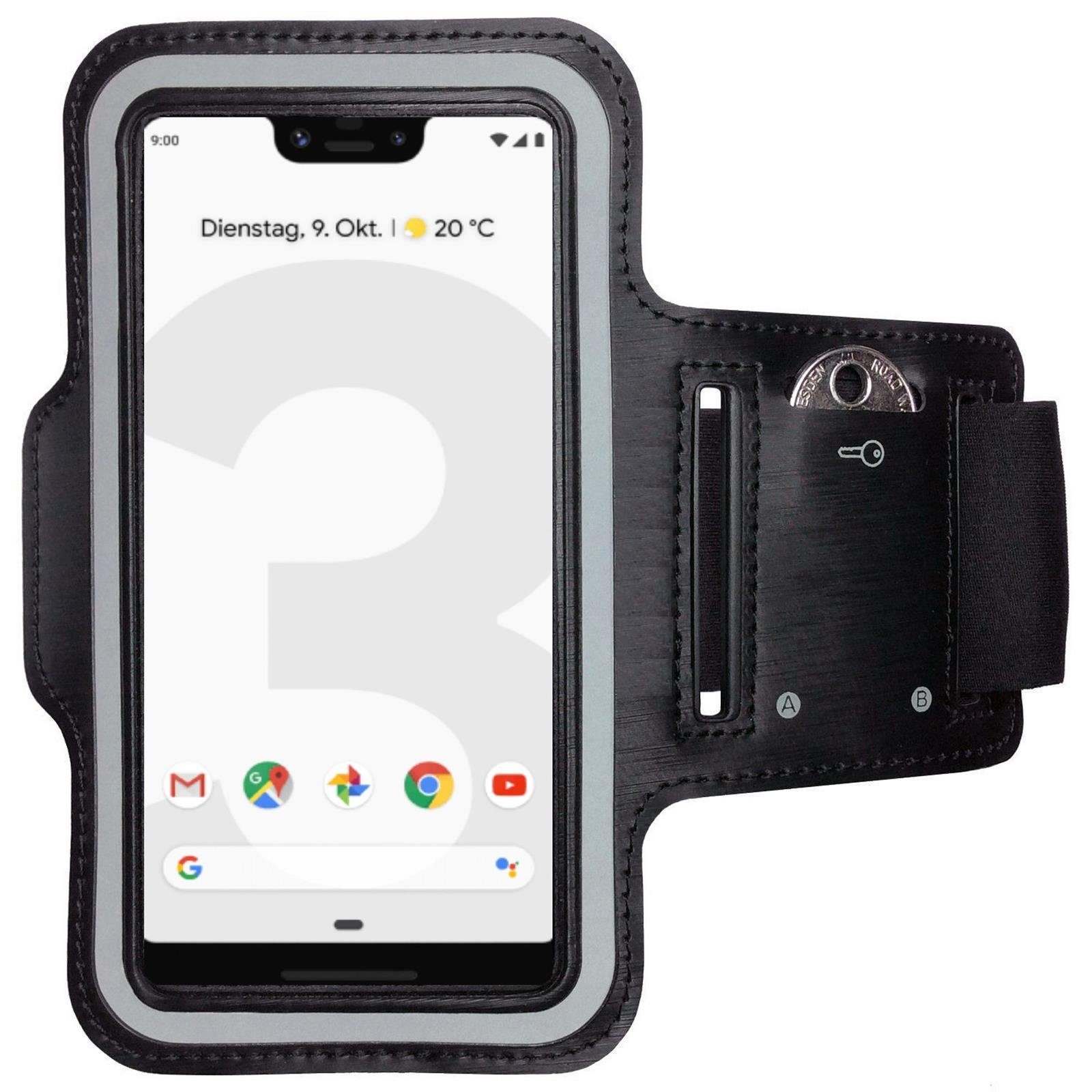 CoverKingz Handyhülle Google Pixel 3 XL Handy Armband Sportarmband Schlüsselfach Armtasche