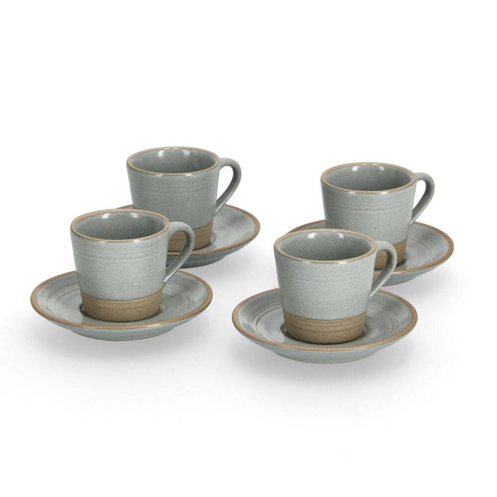 Zeller Present Tasse Espressotassen aus Keramik, 60 ml, 8-teiliges Set, Keramik