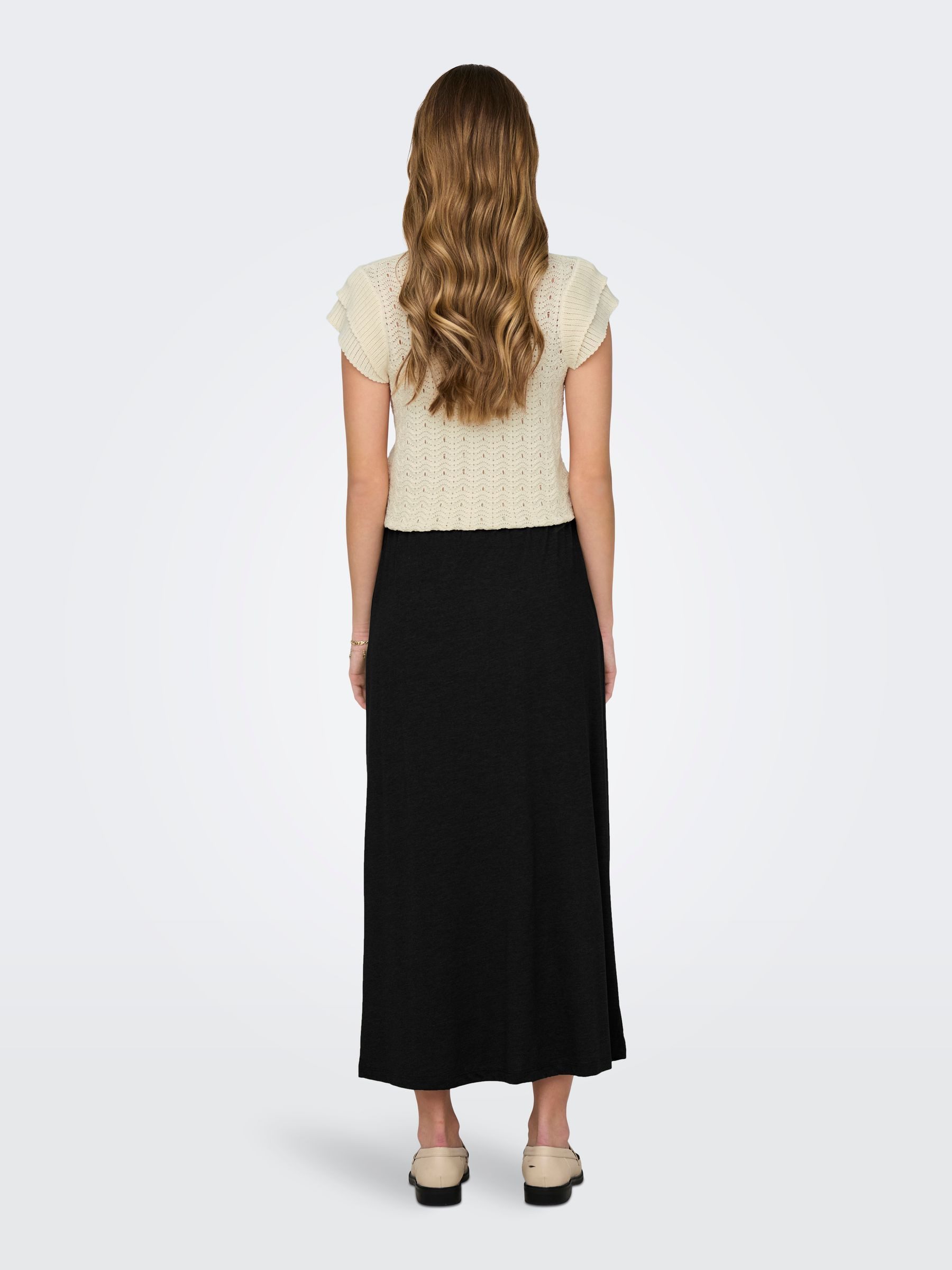 JACQUELINE de YONG Sommerrock Jersey Midirock günstig online kaufen