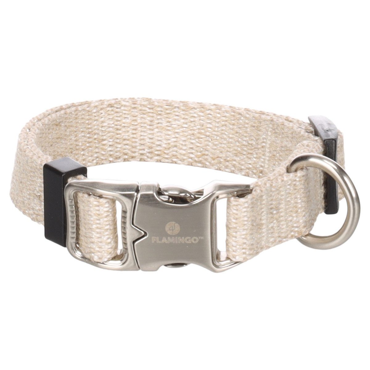 Flamingo Hunde-Halsband Halsband Lago beige