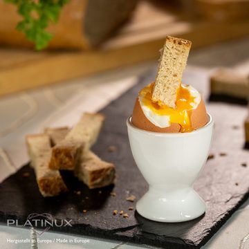PLATINUX Eierbecher Schwarze & Weiße Eierbecher, (6 Stück), Eierständer Eierhalter Frühstück Brunch Egg-Cup Likörgläser