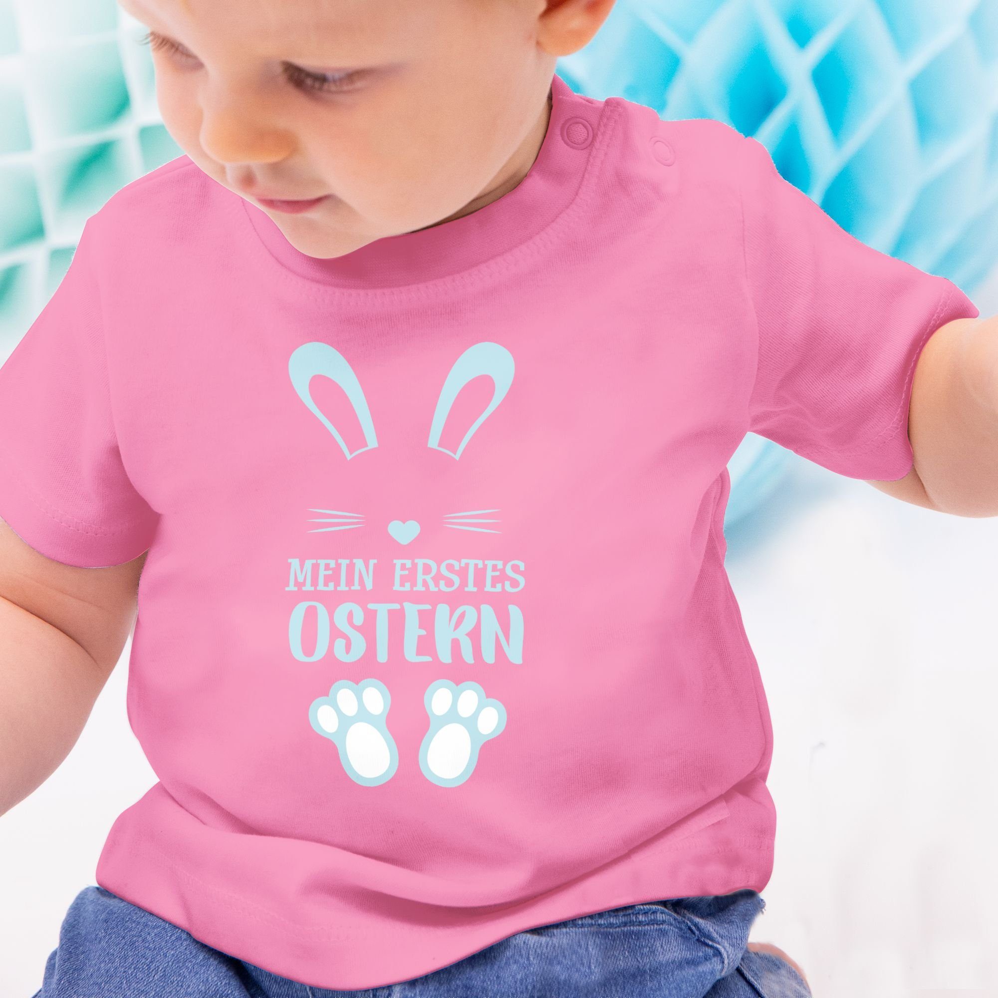 Pink - Hase Shirtracer Ostergeschenke Ostern 2 T-Shirt Mein erstes