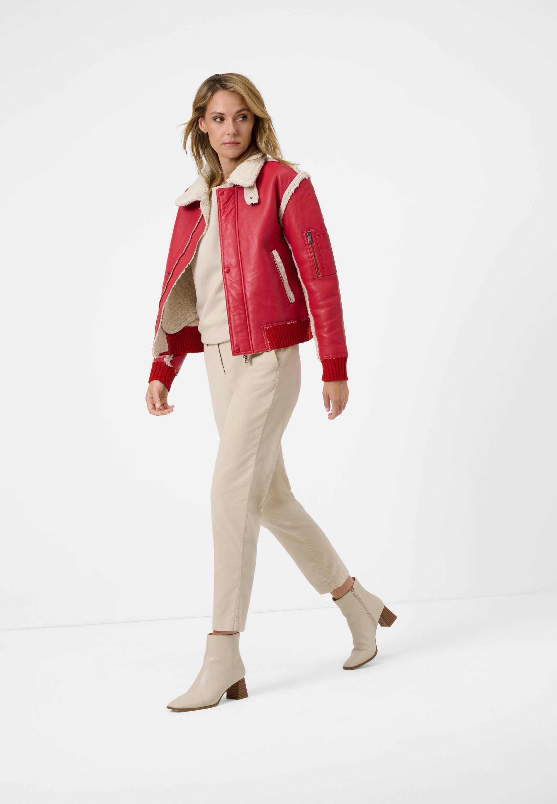 RICANO Lederjacke Carmen Hochwertiges Lamm-Nappa-Leder günstig online kaufen