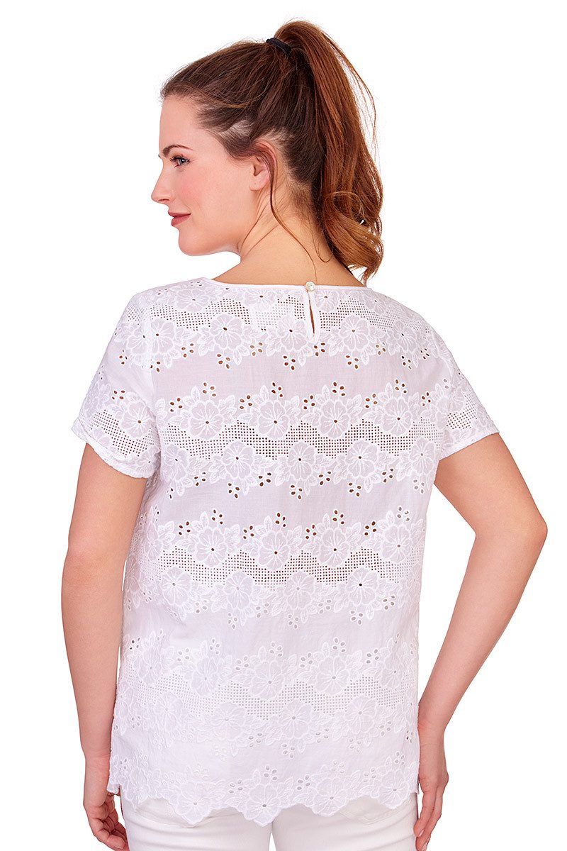 Lieblingsstück Trachtenbluse Blusenshirt - RENEE - weiß
