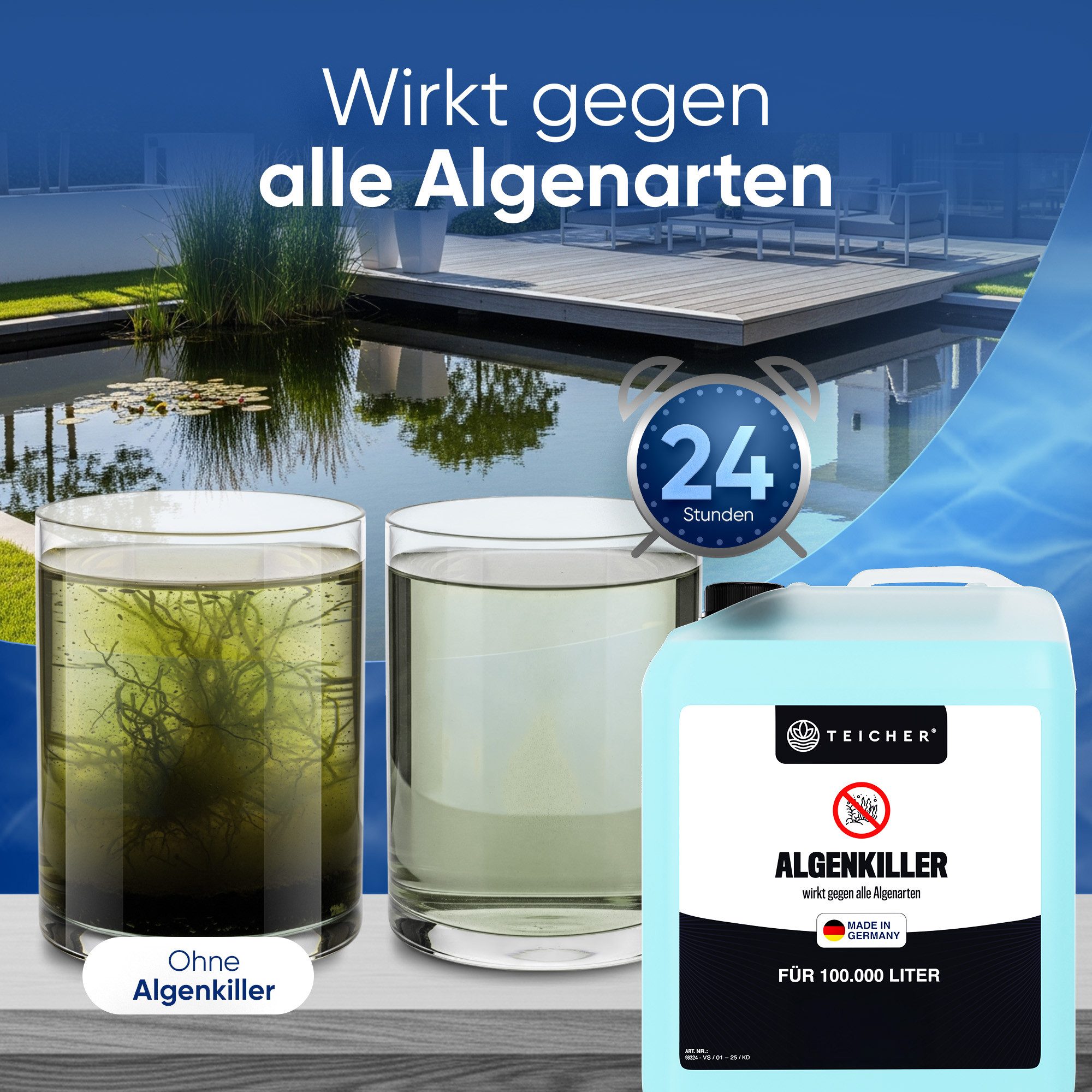 Teicher Algenbekämpfung Gegen Schwebe- & Blaualgen günstig online kaufen
