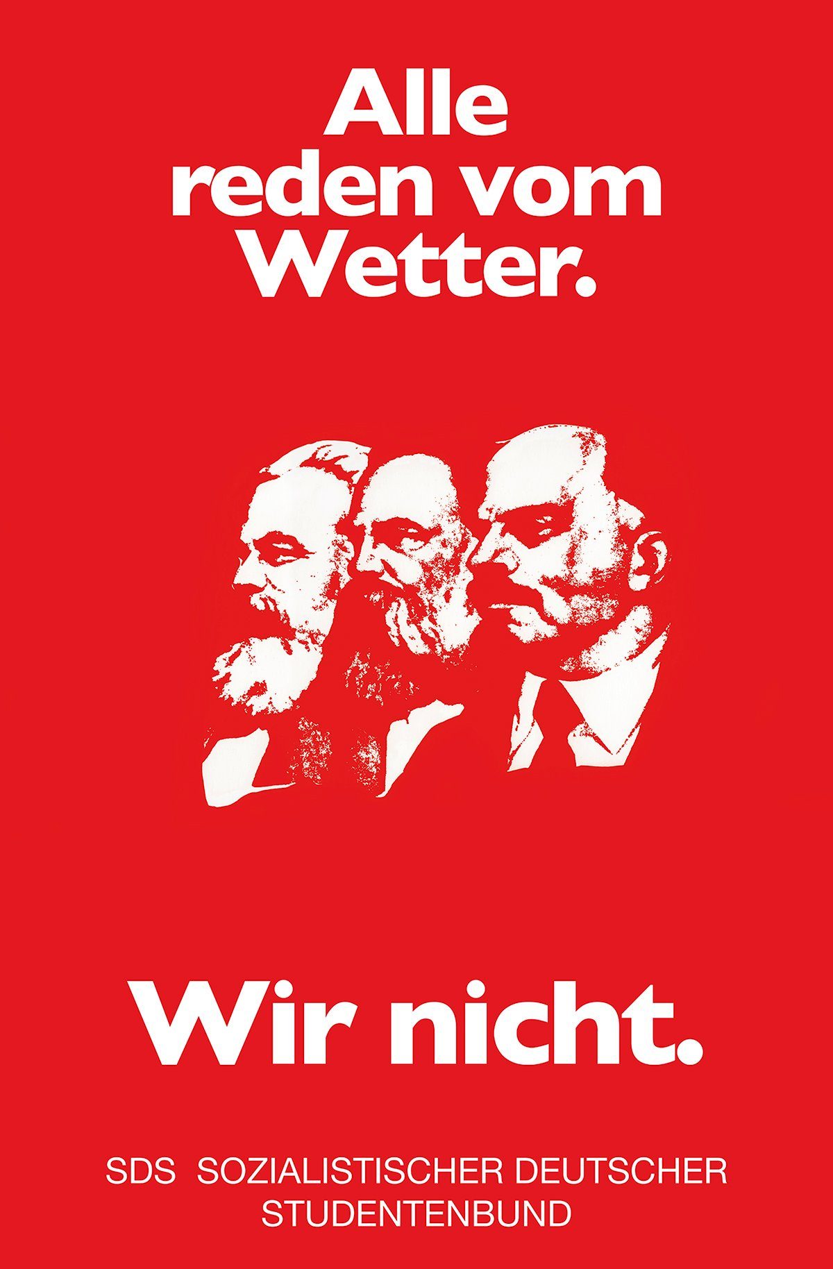 Close Up Poster Alle reden vom Wetter. Poster Wir nicht. 61 x 91,5 cm