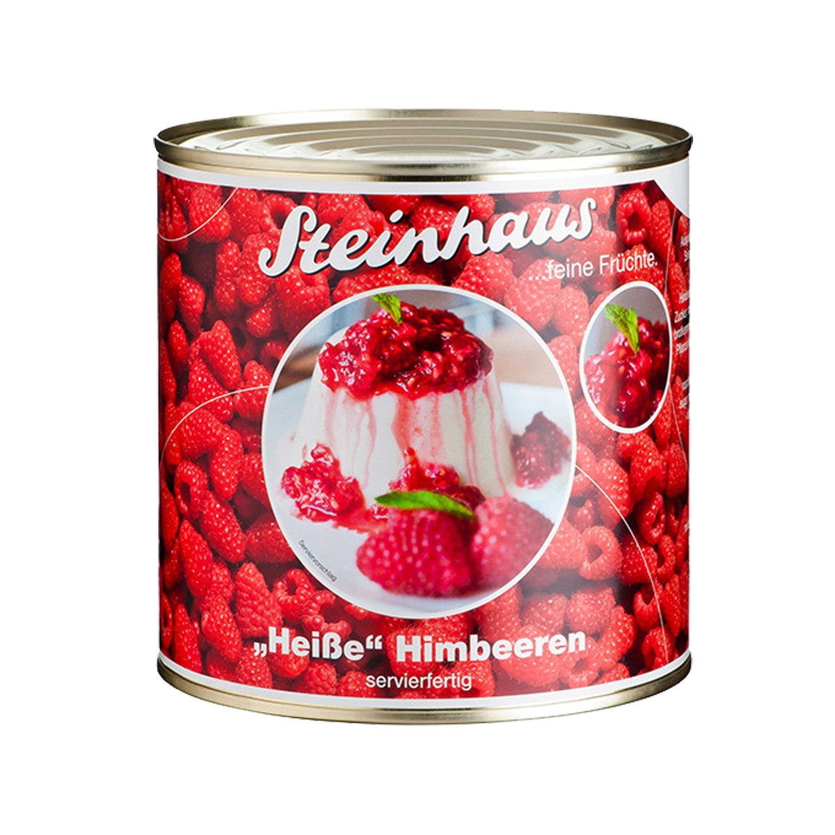 Steinhaus Obstkonserve, Steinhaus Heiße Himbeeren kalt oder heiß für das Dessert 2650ml