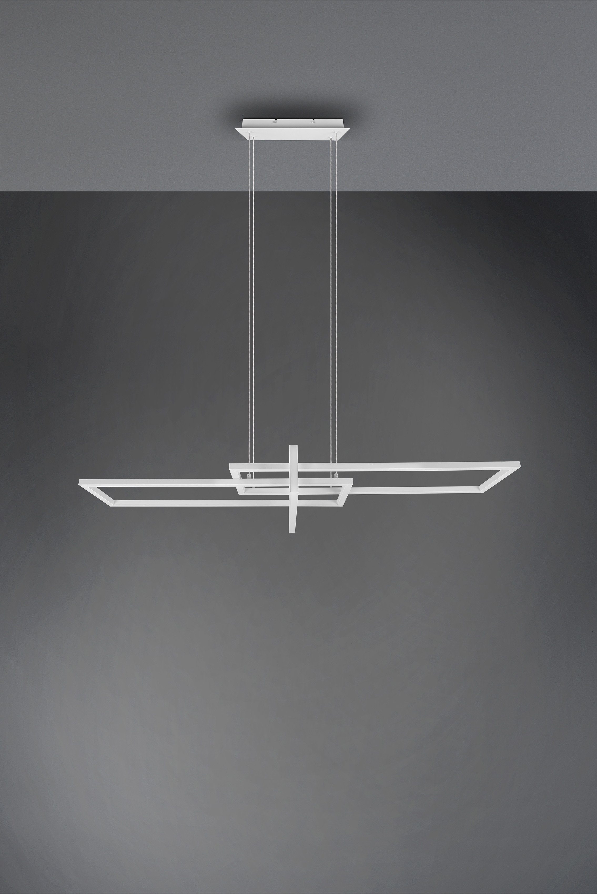 TRIO Leuchten LED Pendelleuchte ALICA, mehrere Helligkeitsstufen, LED fest integriert, Neutralweiß, mit Switch Dimmer, über Wandschalter dimmbar, Abhängung 150 cm