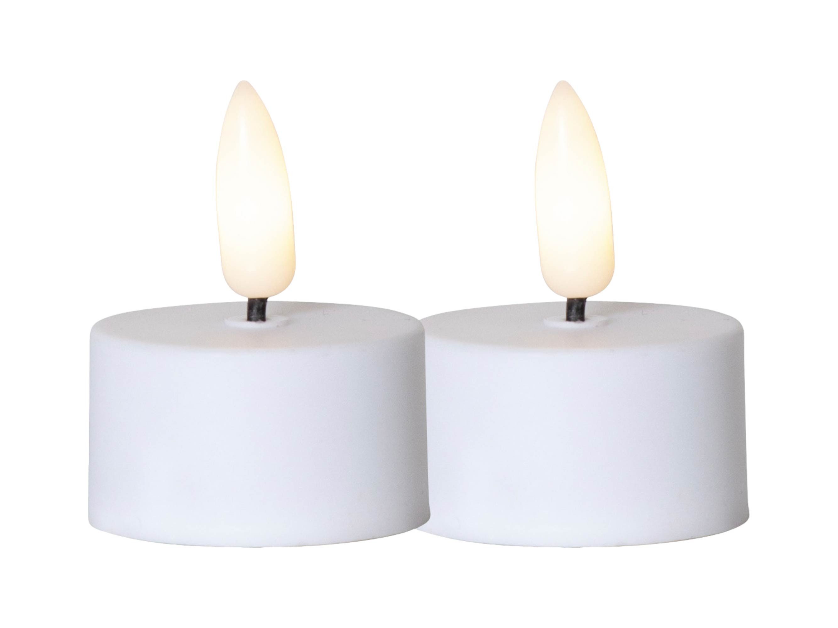 STAR TRADING LED-Kerze Flamme (Set, 2-tlg), 2x LED Teelicht 3D Flamme 6/18h günstig online kaufen