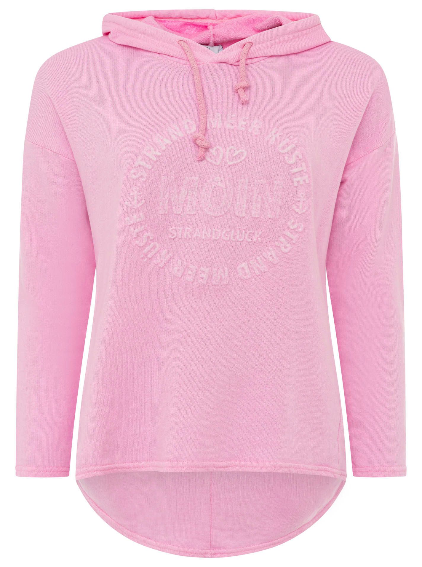 Zwillingsherz Hoodie "Moin" Kapuze, Kordelzug, Langarm, maritimer Schriftzug – Bild 2 von 5