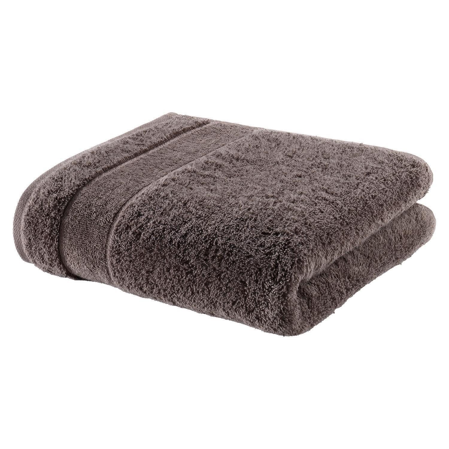 Cawö Duschtuch NIDE, B 70 cm, L 140 cm, Walnussbraun, (1-St), 100 % Baumwolle