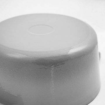 BBQ-Toro Schmortopf Cocotte, 4,0 Liter - Ø 24 cm, Gusseisen, emailliert, grau, Gusseisen