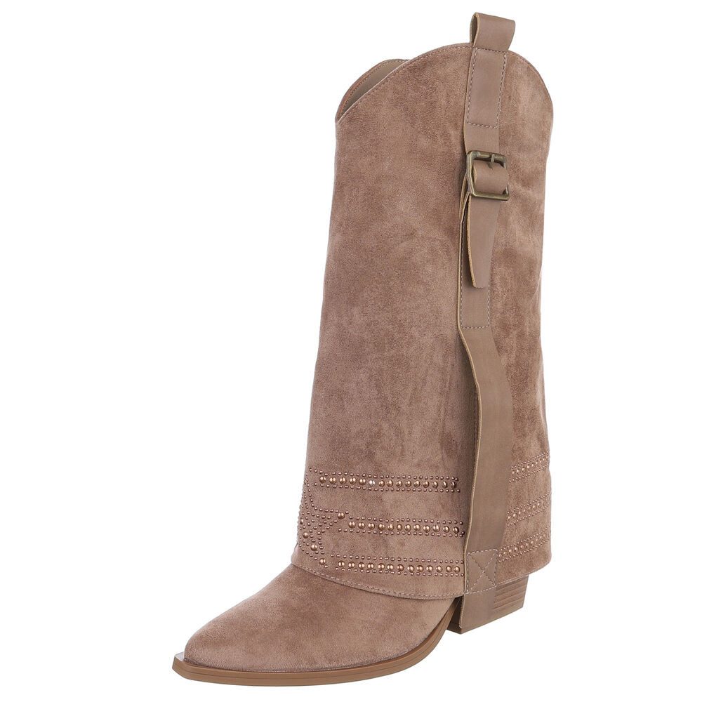 Ital-Design Elegante Damen-Stiefel mit Absatz und günstig online kaufen