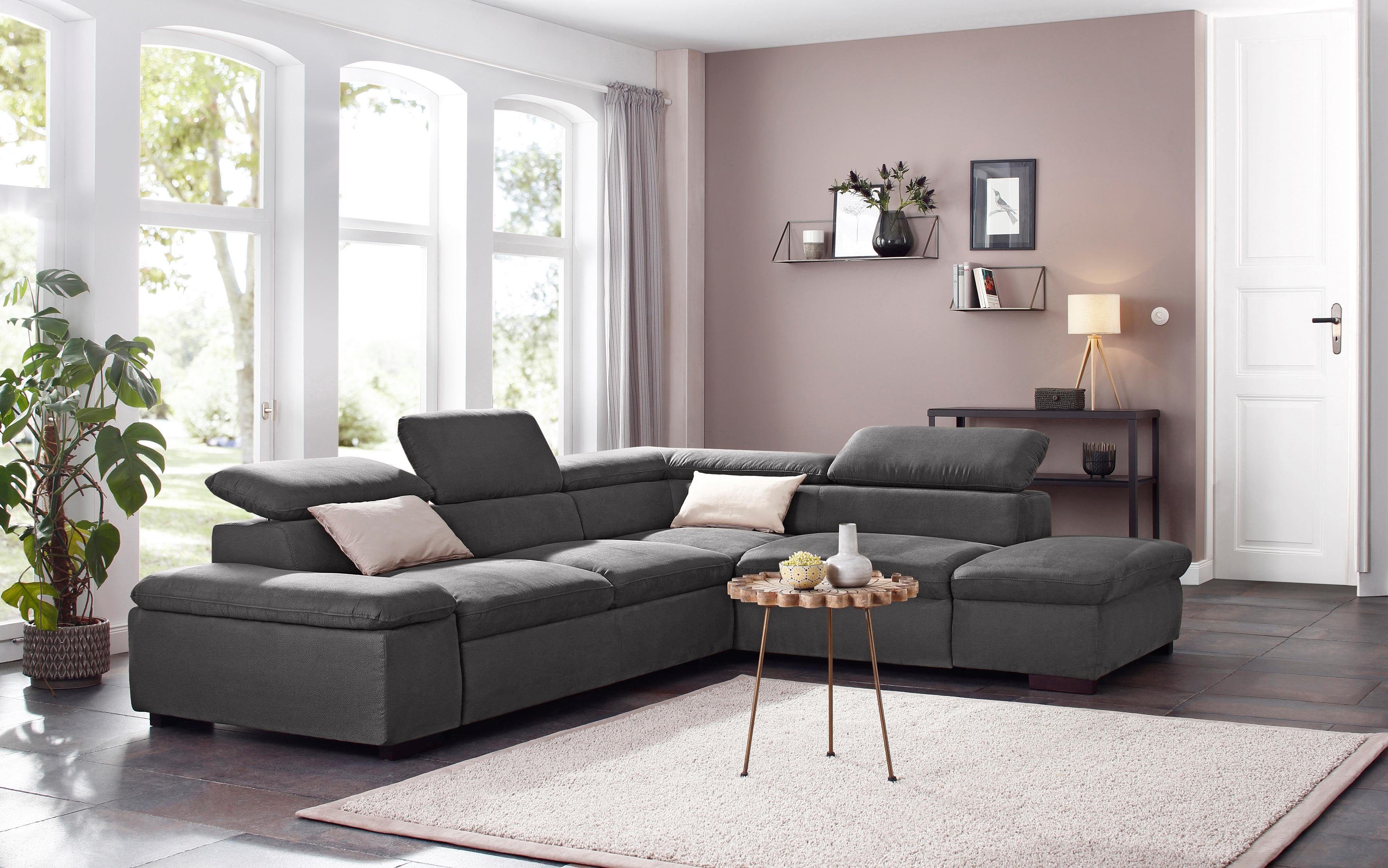 Home affaire Ecksofa Alberto L-Form, mit günstig online kaufen