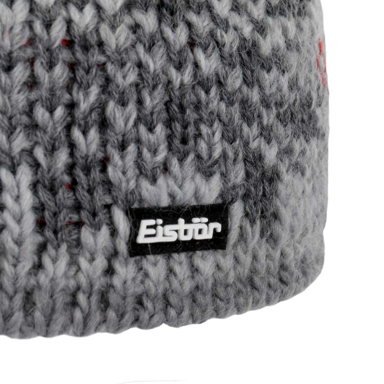 Eisbär Bommelmütze (1-St) Mütze mit Umschlag, Made in the EU