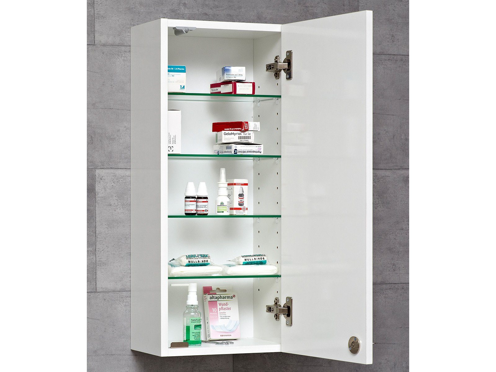 möbelando Medizinschrank Adan 30 x 70 x 20 cm (B/H/T)