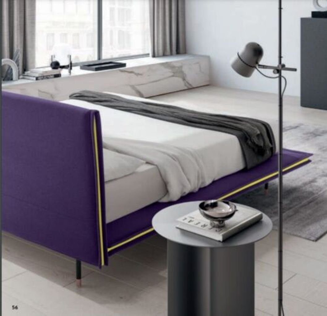 Polster Zimmer Bett Design Schlaf Doppel JVmoebel Luxus 140x200cm Polsterbett, Betten