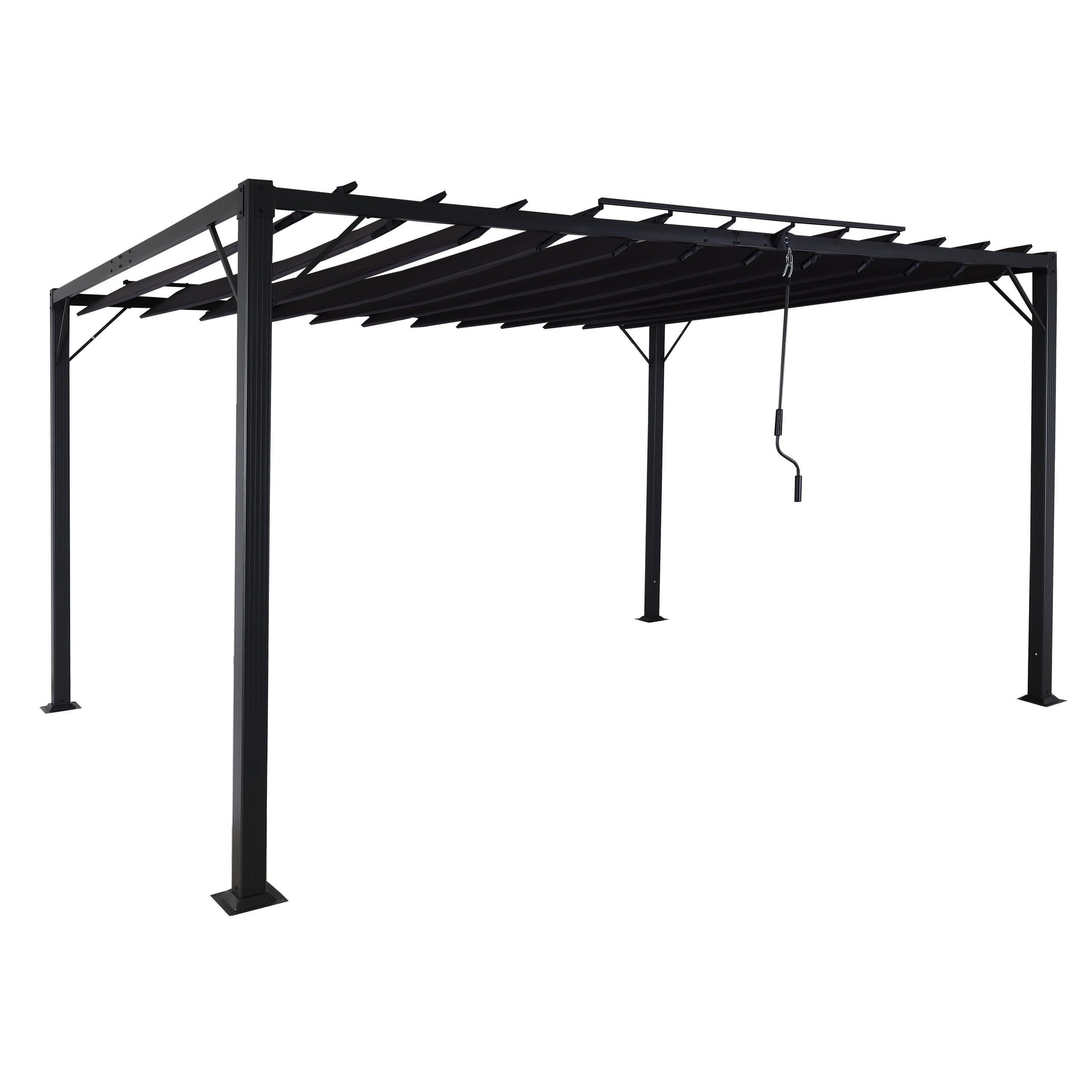MCW Pergola MCW-L40-3x4, BxTxH: 388x295x213 cm, BSCI-Sozialstandards geprüft, Stabiles Gestell mit Füßen