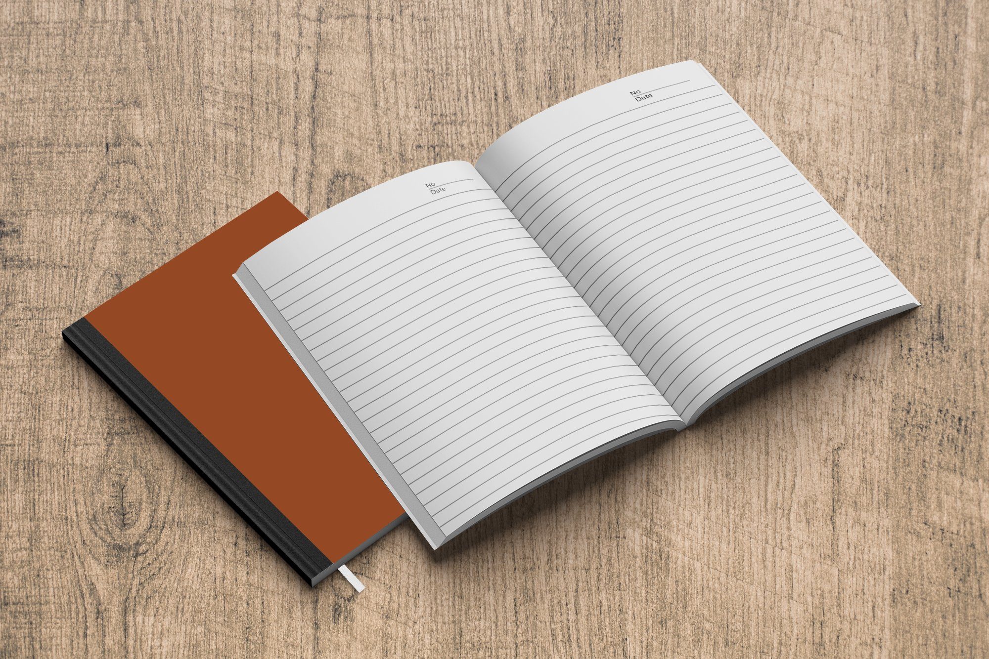 MuchoWow Notizbuch Seiten, Farben - Haushaltsbuch - Farbe, Braun Tagebuch, 98 - Notizheft, - Journal, Terrakotta - Palette Unifarben Merkzettel, A5