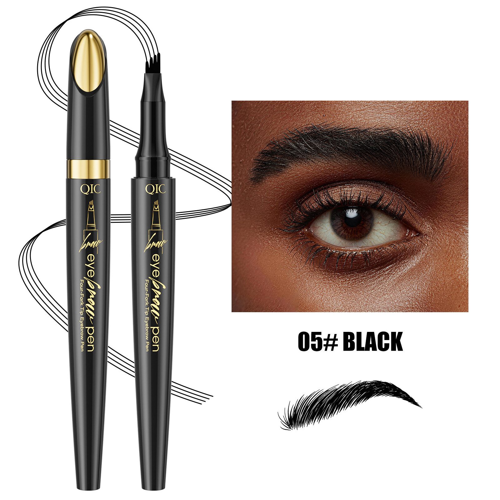 DEBAIJIA Augenbrauen-Stift Augenbrauenstift Natürlich Long Lasting Eyebrow Pencil