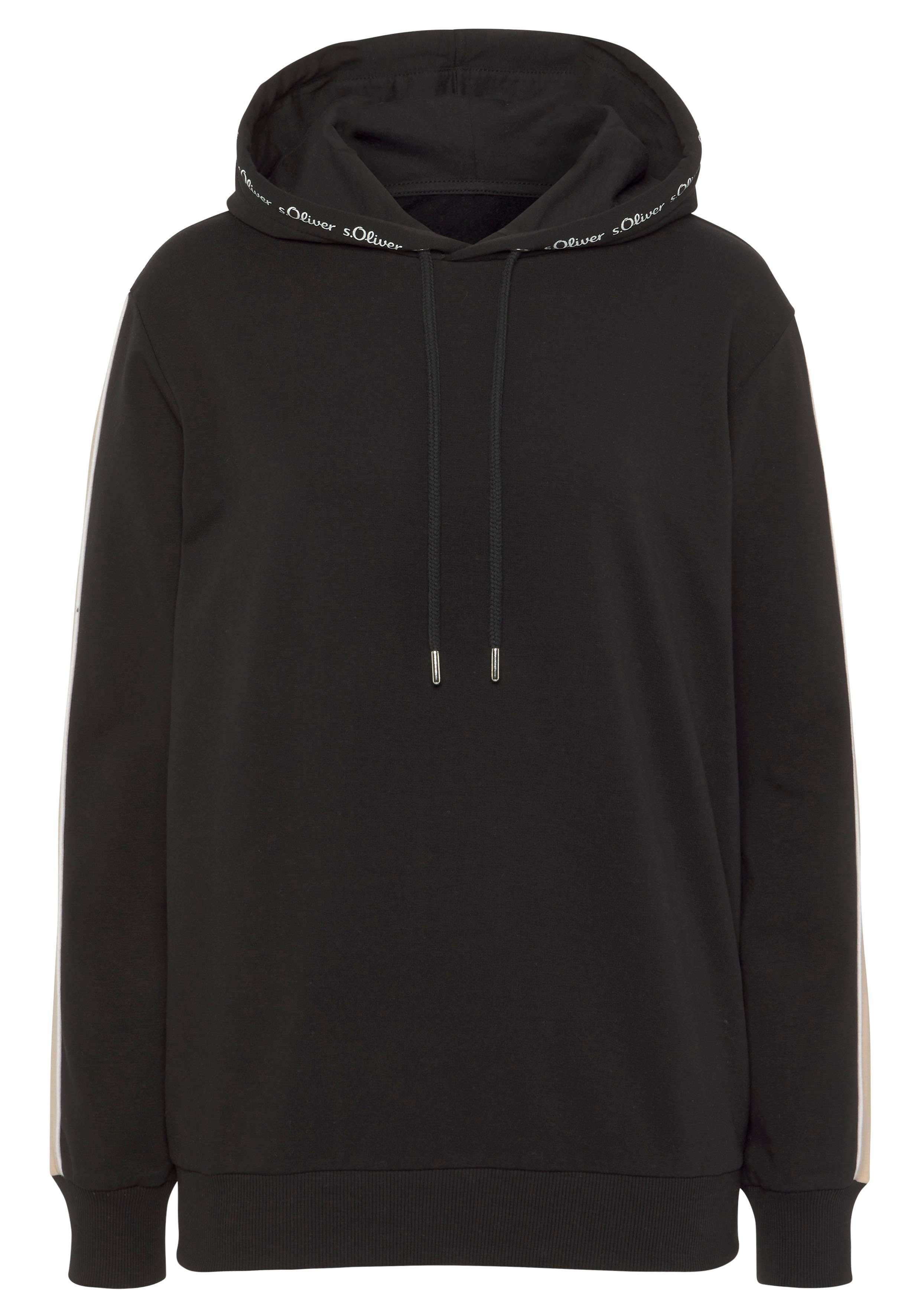 s.Oliver Hoodie mit Kontrast Einsätzen, Loungewear günstig online kaufen