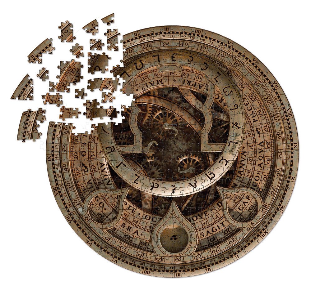 Dark Horse Puzzle Uncharted Puzzle Cipher Disk Circular Deluxe (500 Teile), Puzzleteile