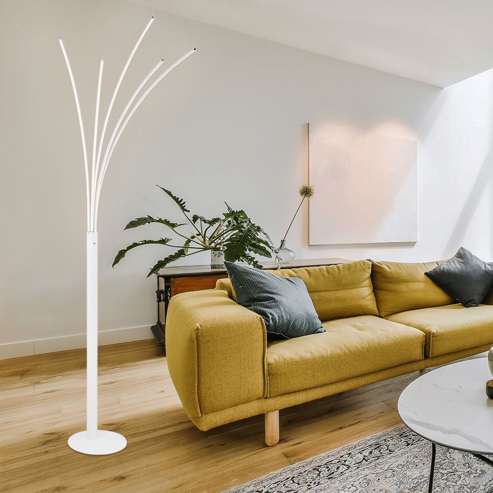 etc-shop LED Stehlampe, Touch Stehlampe dimmbar Stehleuchte Wohnzimmer  Design