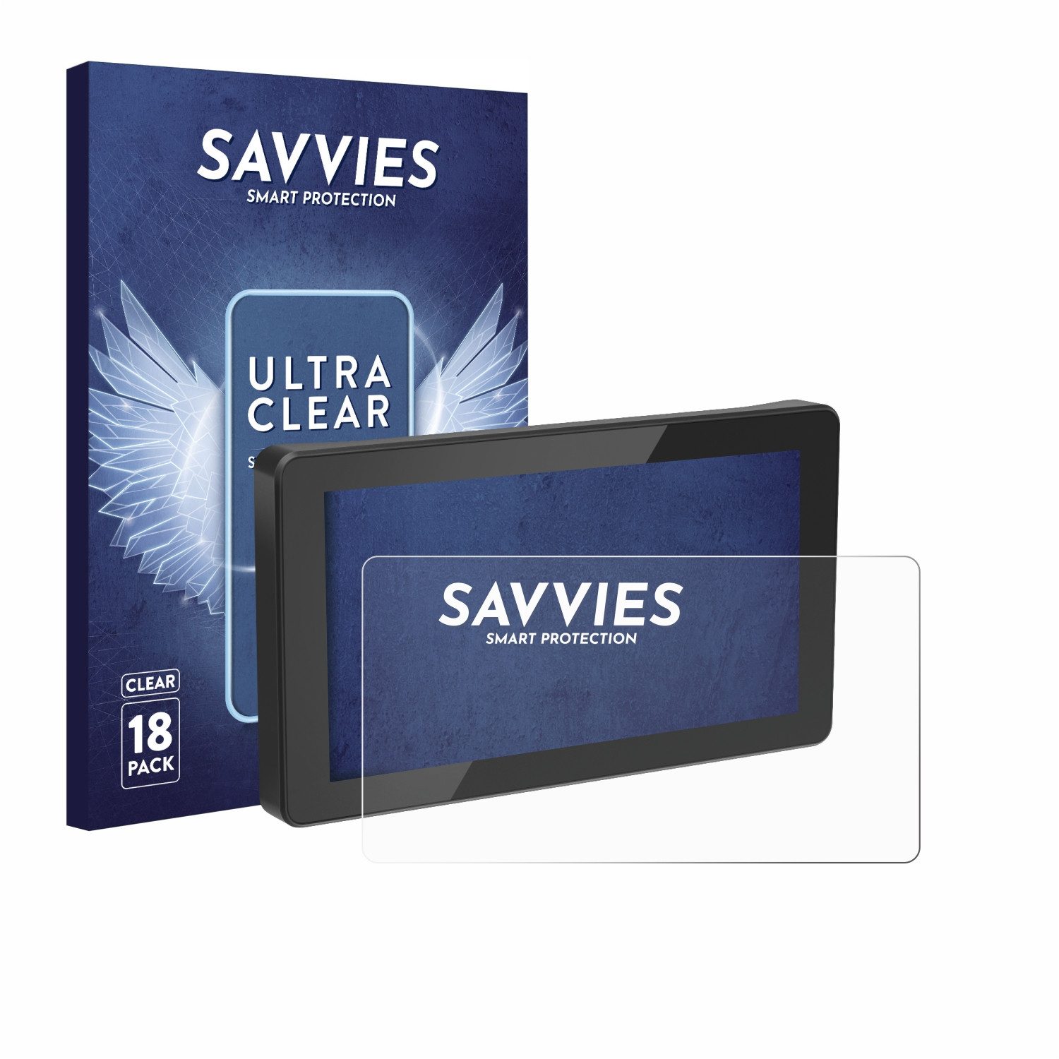 Savvies Displayschutzfolie Schutzfolie für Innovv N1 5.5", 18 Stück, Displayschutz Schutz Folie Klar Transparent