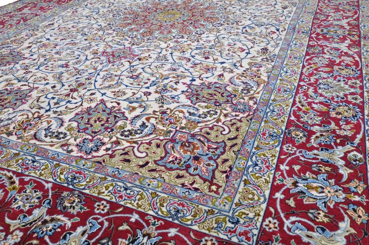 158x232 Handgeknüpfter 6 Höhe: rechteckig, Seidenkette Orientteppich, Isfahan mm Nain Trading, Orientteppich