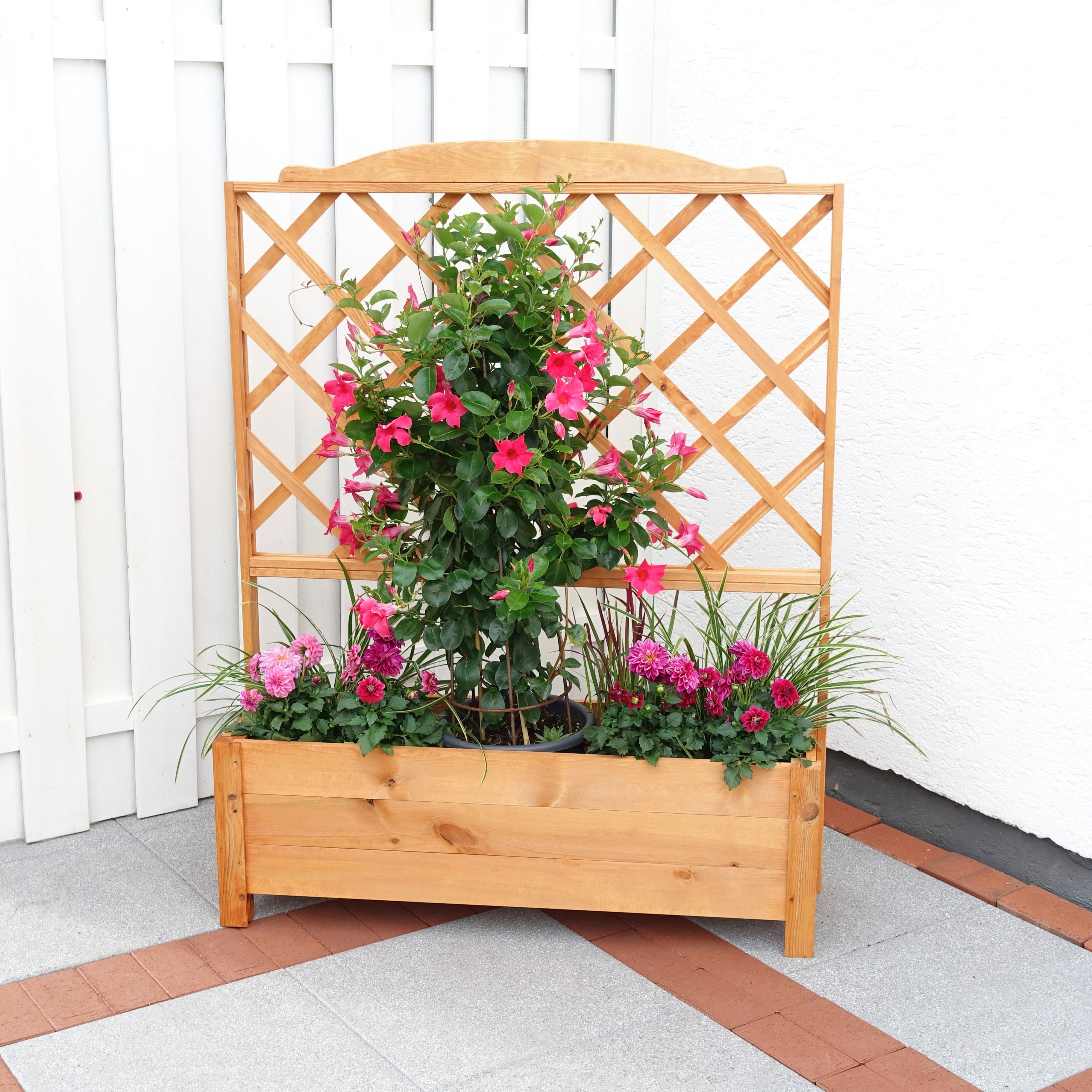promadino Spalier, mit Pflanzkasten, BxTxH: 110x32x140 cm