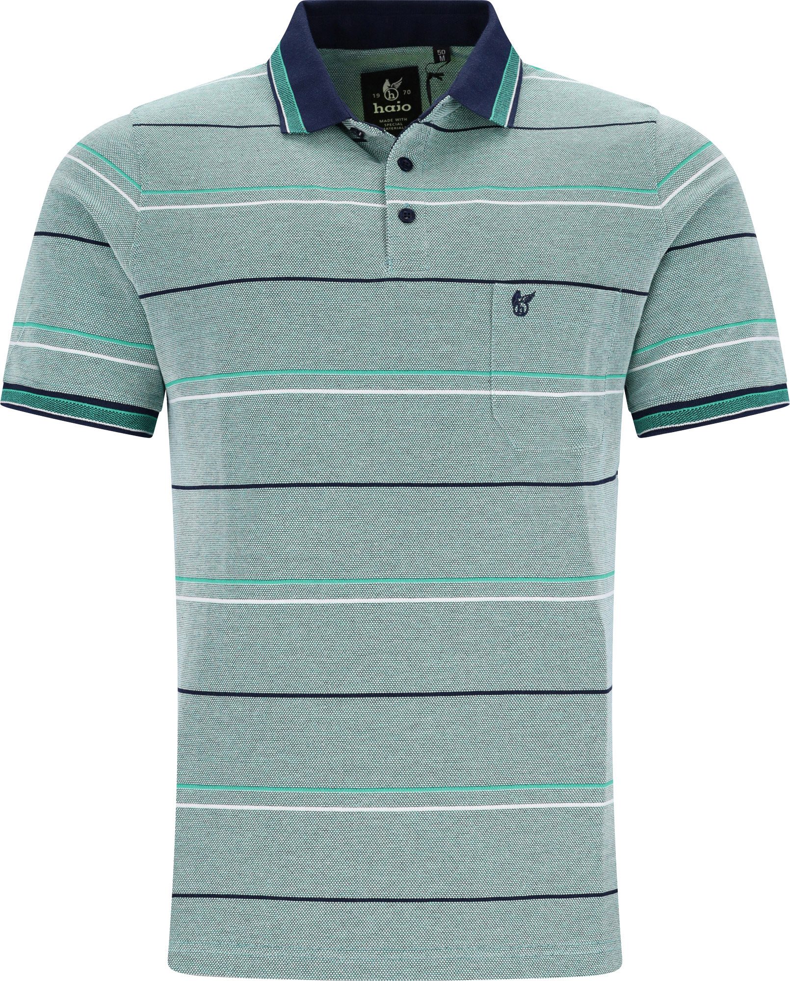 Hajo Sweatshirt Herren-Poloshirt Piqué Streifen günstig online kaufen