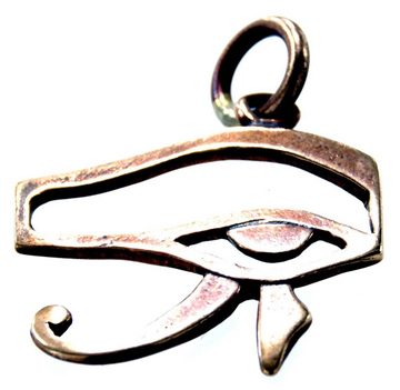 Kiss of Leather Kettenanhänger Auge des Horus Schutz Amulett Horusauge ägyptisch Bronze Anhänger