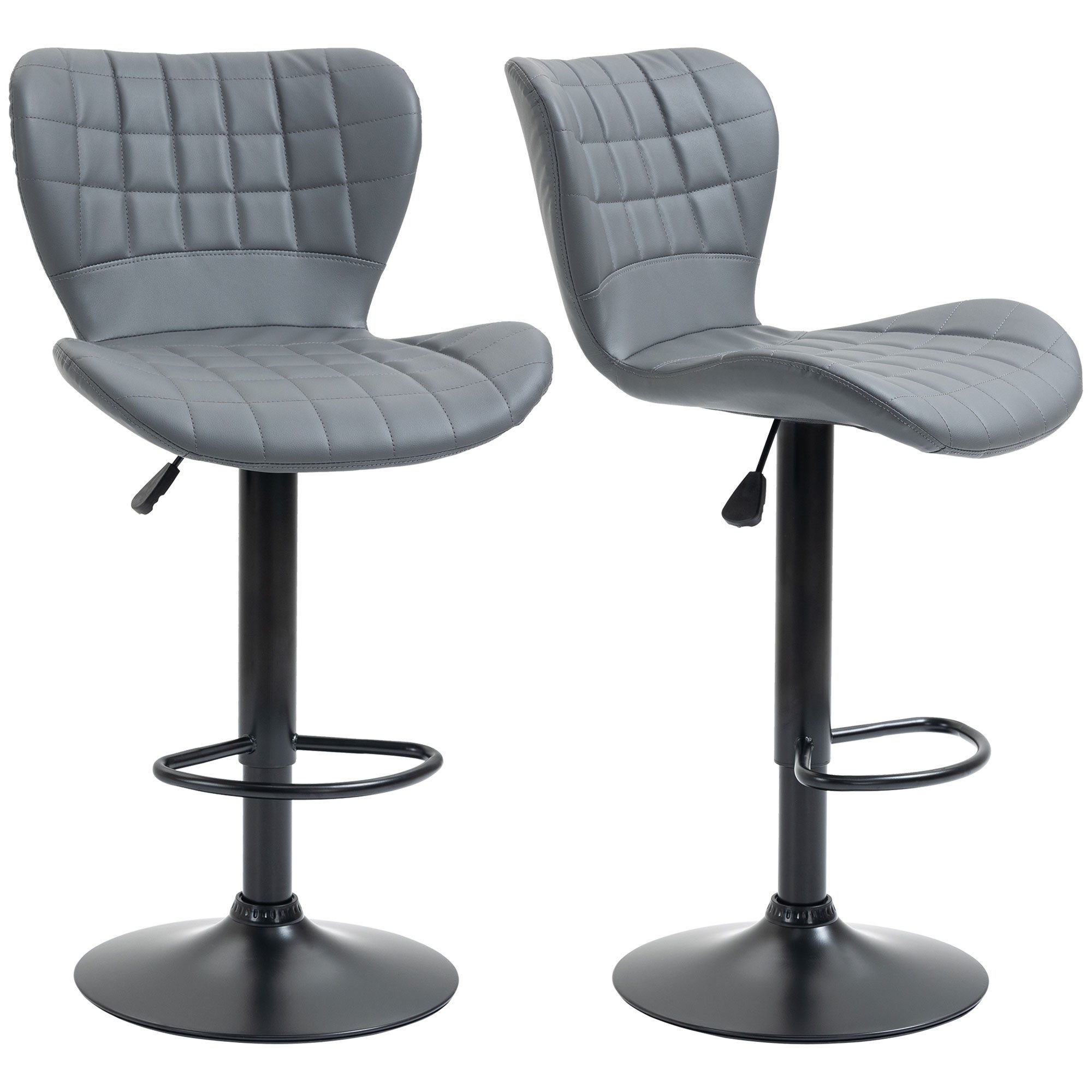 Barhocker 2er-Set Barhocker Barstühle Barhocker, höhen verstellbar, mit Fußst