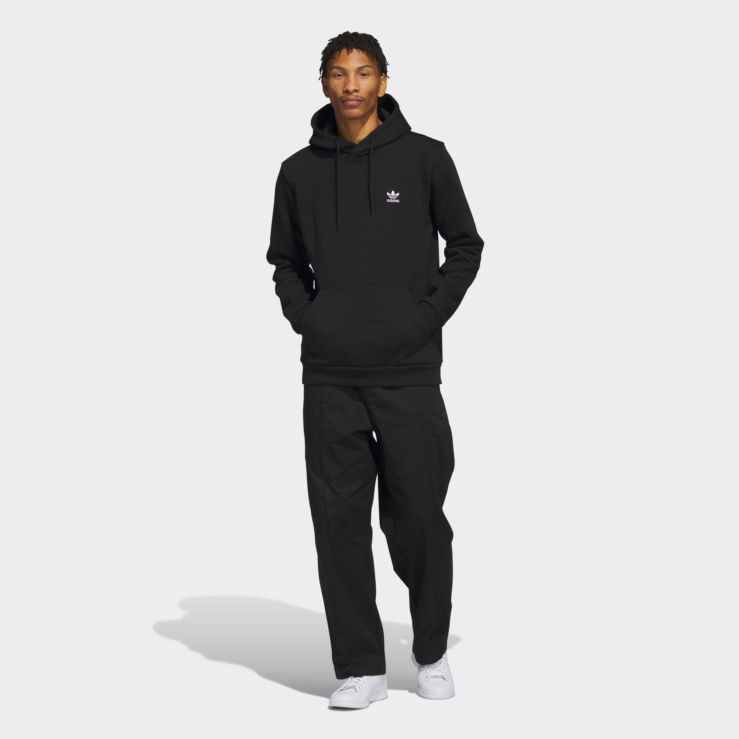 Kapuzensweatshirt ESSENTIALS adidas TREFOIL Originals HOODIE Black