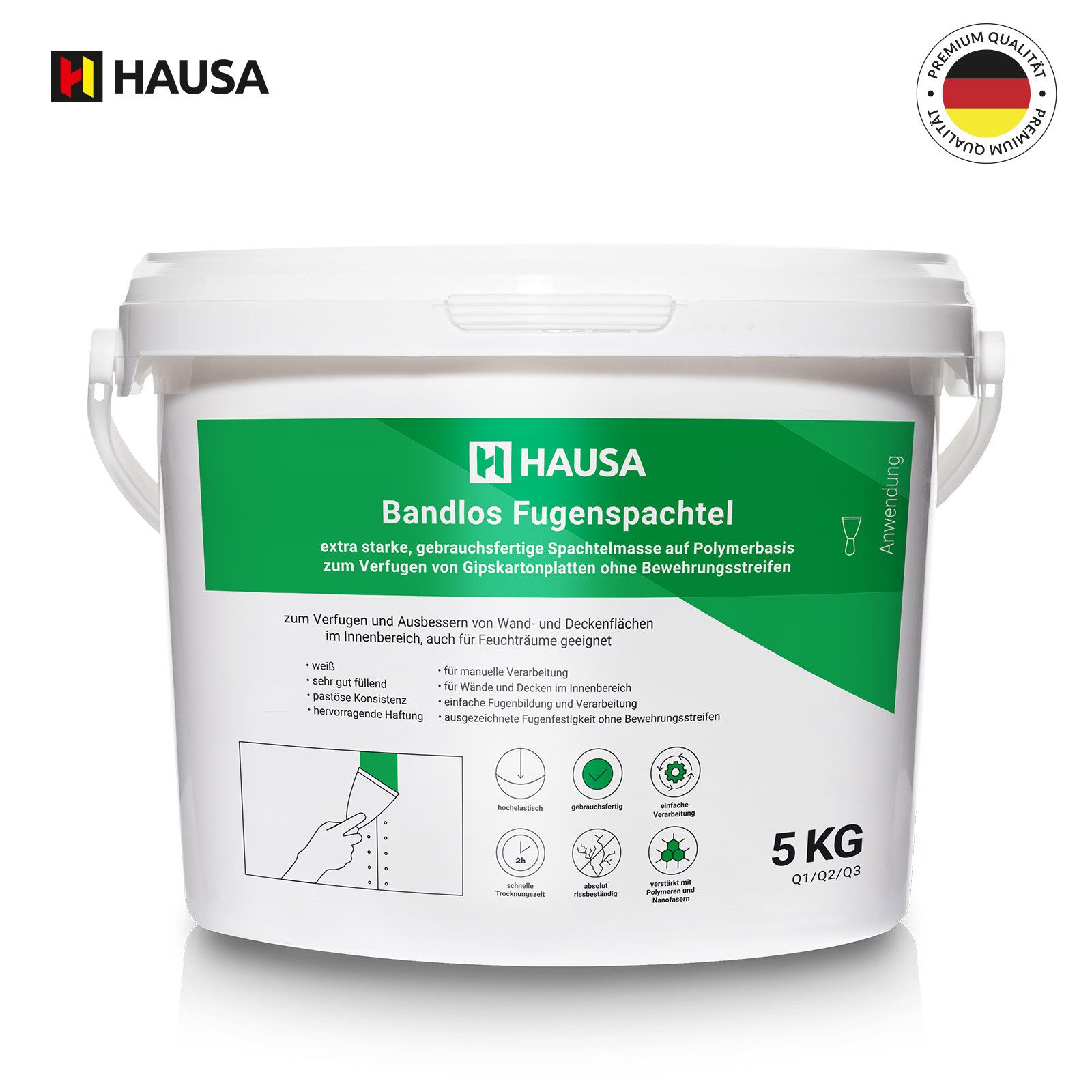 Hausa Fertigspachtel HFB, Bandlos Fugenspachtel, Eimer, günstig online kaufen