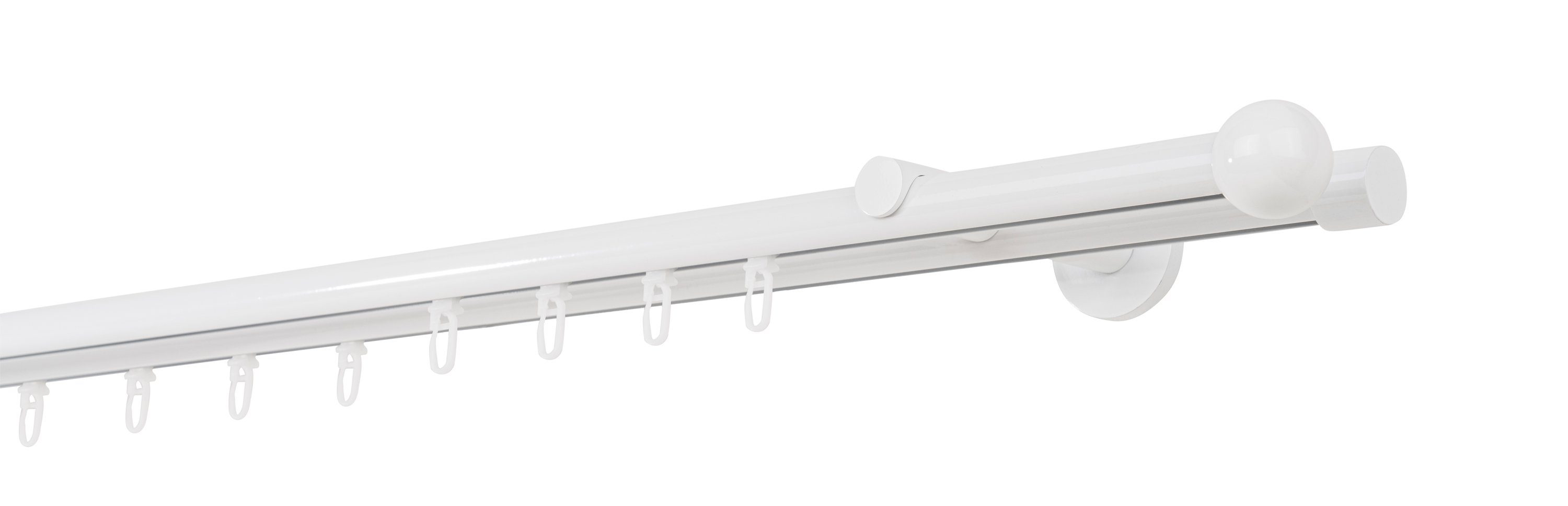 ondeco Gardinenstange Profil Wandabstand 12cm Ball, günstig online kaufen