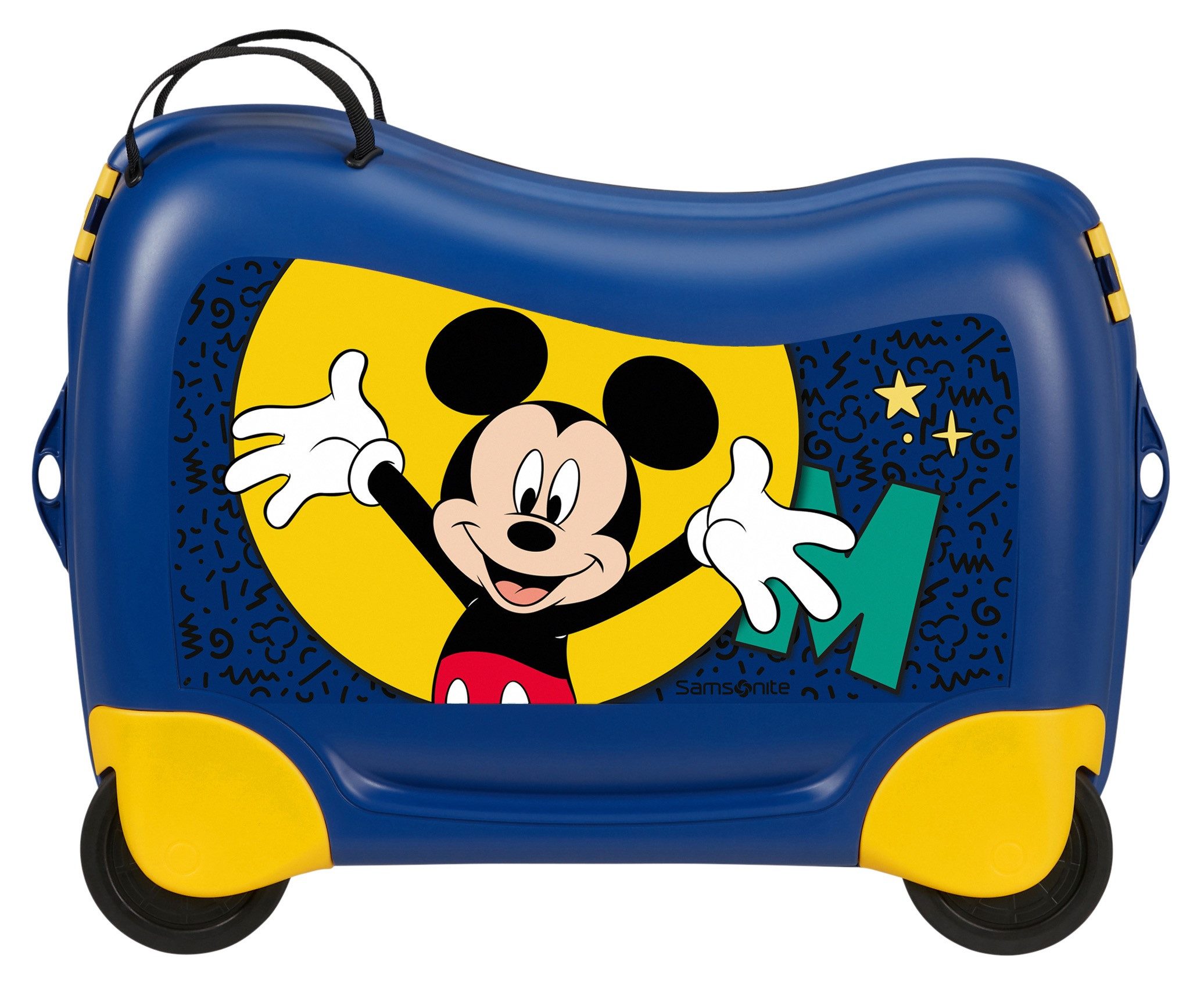 Samsonite Kinderkoffer DREAM2GO DISNEY, MICKEY HAPPY, 4 Rollen, aus Polypropylen, mit Haltegurt, mit Kreuzspannbändern im Hauptfach