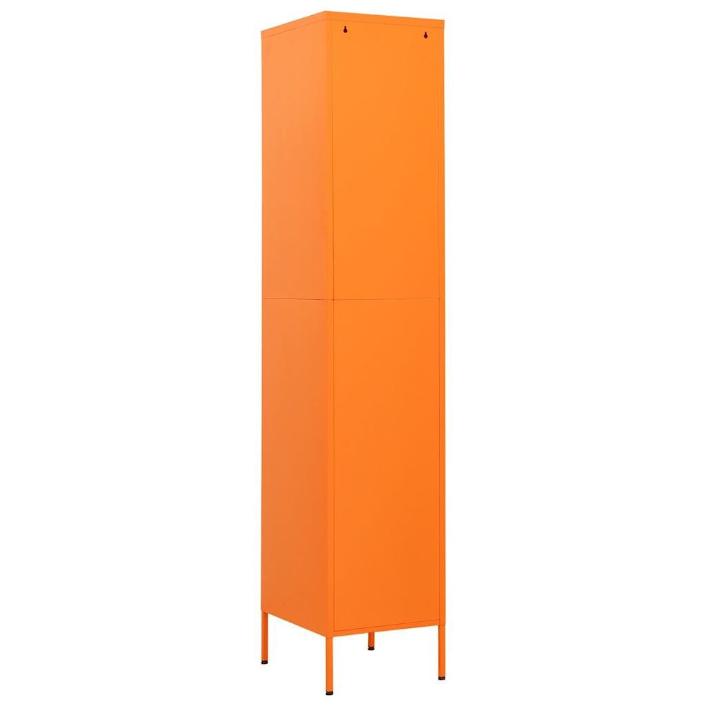 vidaXL Fächerschrank Schließfachschrank Orange 35x46x180 cm Stahl (1-St) – Bild 5 von 5