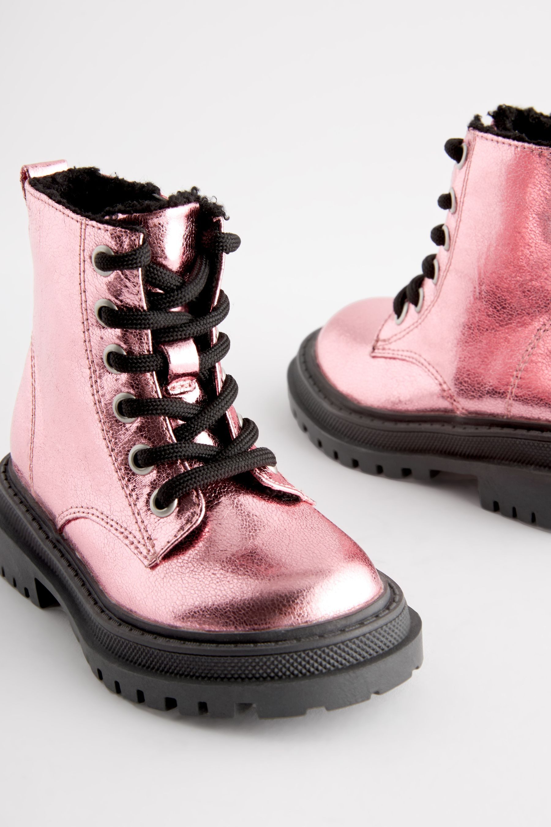 Next Klobige Schnürstiefel, weite Passform Schnürstiefelette günstig online kaufen