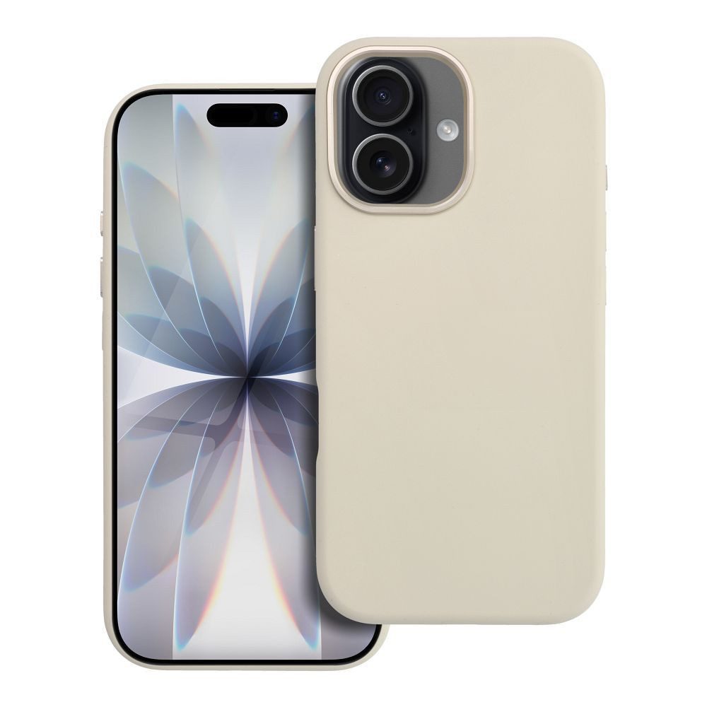 Forcell Handyhülle F Protect Frame Magnet Hülle Weiß-Beige Kompatibel mit iPhone 17