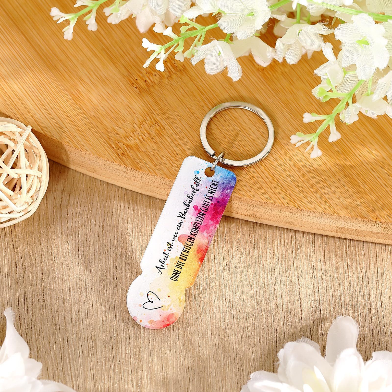 CLTYQ Schlüsselanhänger Set 20 Stück Acryl Einkaufswagenchip Schlüsselanhänger Geschenk (20-tlg), Abziehbar Einkaufschip Schlüsselanhänger zum Zerlegen – Bild 3 von 5