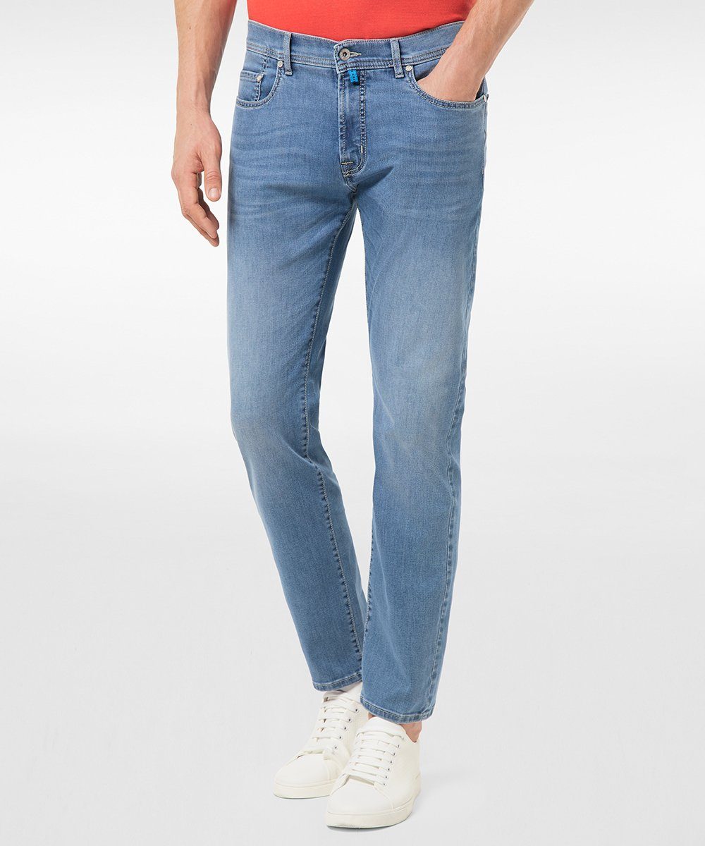 PIERRE LYON Konfektionsgröße/ - Pierre vintage soft Cardin CARDIN 7713.02 38915 5-Pocket-Jeans blue