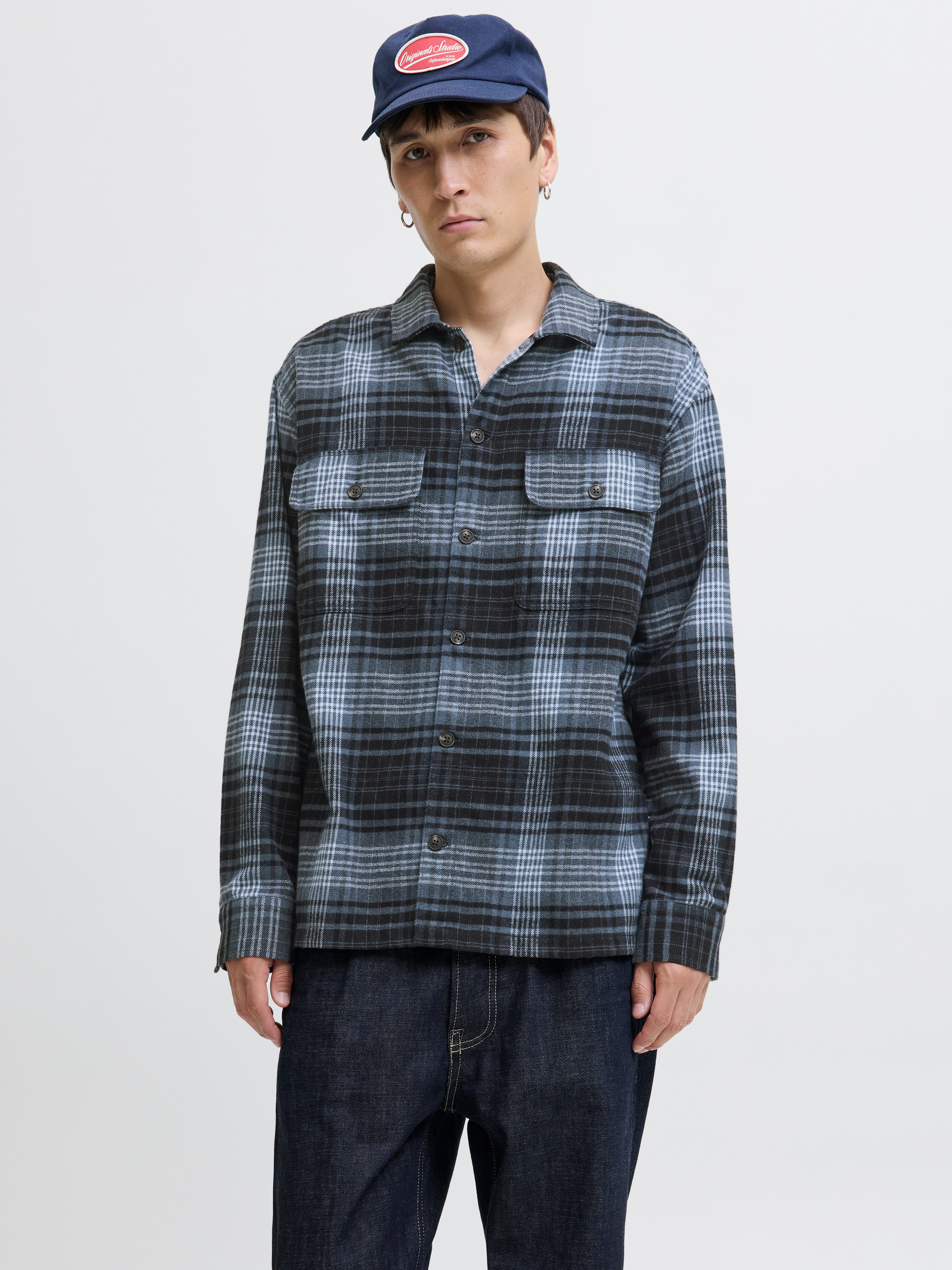 Jack & Jones Langarmhemd JJECHARGE OVERSHIRT LS NOOS