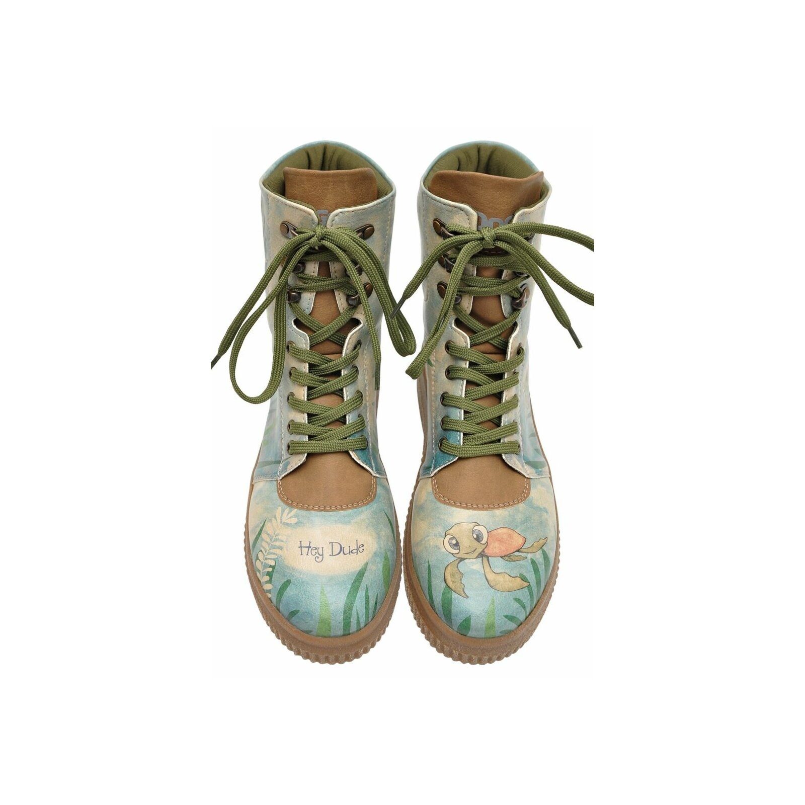 DOGO Future High Top Boots Caretta Damen Stiefeletten Schnürboots Handgefertigt