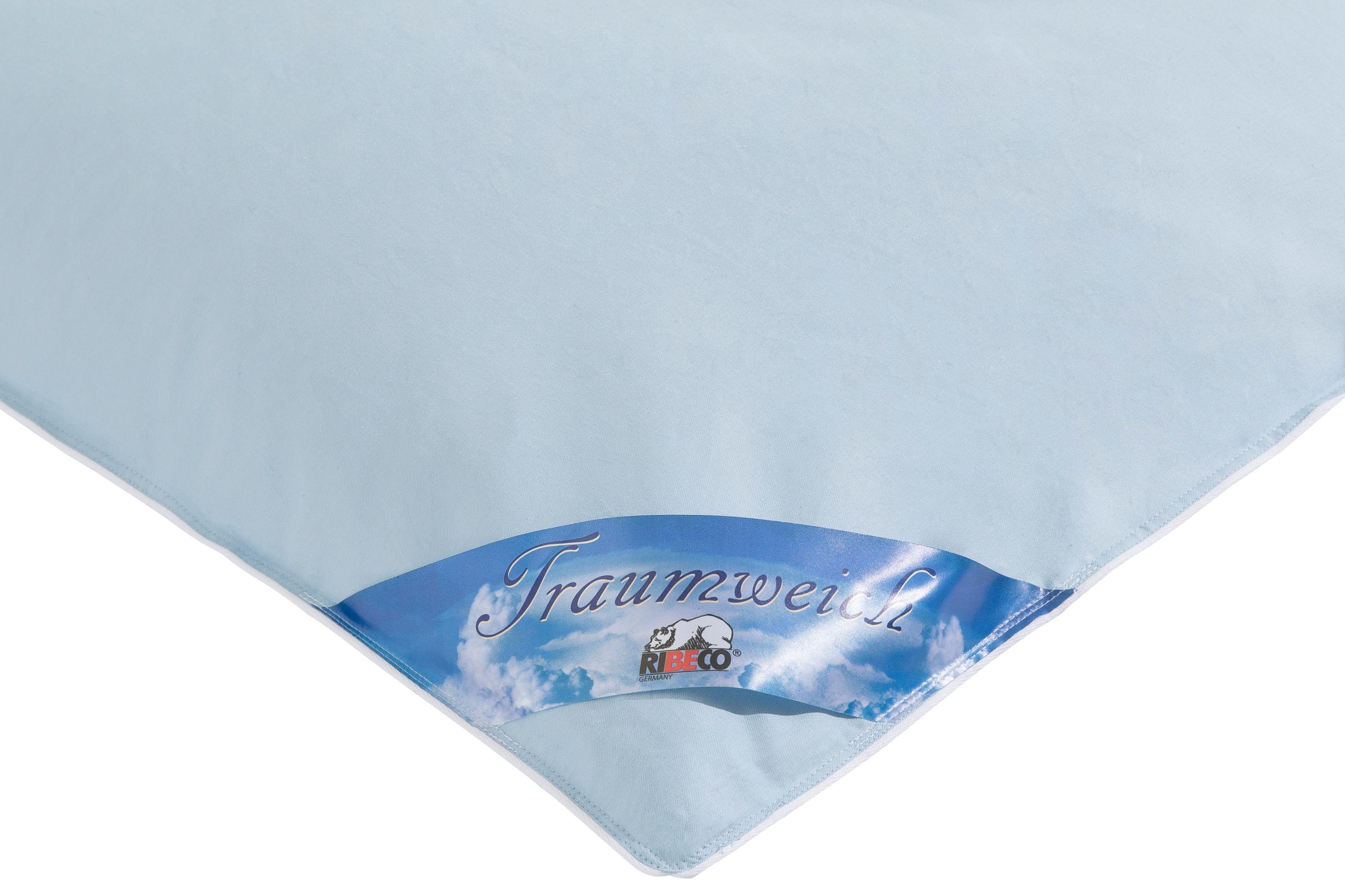 RIBECO Federbettdecke Leon, Füllung: 100% Federn, Bezug: 100% Baumwolle, Hergestellt in Deutschland