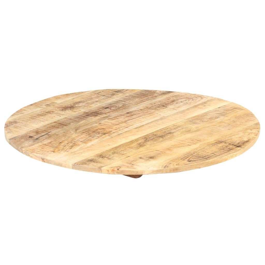 furnicato Tischplatte Massivholz Mango Rund 15-16 mm (1 60 cm St)