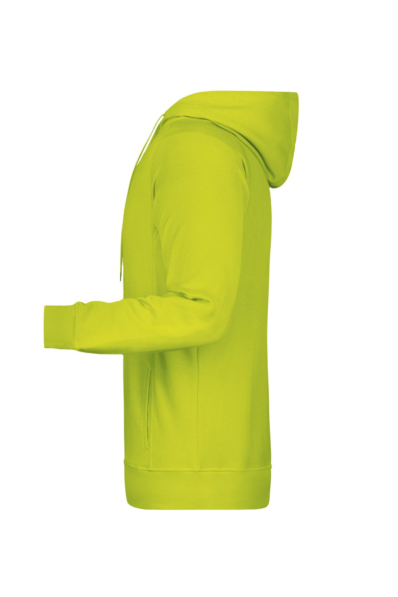 James & Nicholson Kapuzensweatshirt Hochwertiger Herren Kapuzensweat aus Bio-Baumwolle 8024 Hochwertige Sweat-Qualität mit angerauter Innenseite