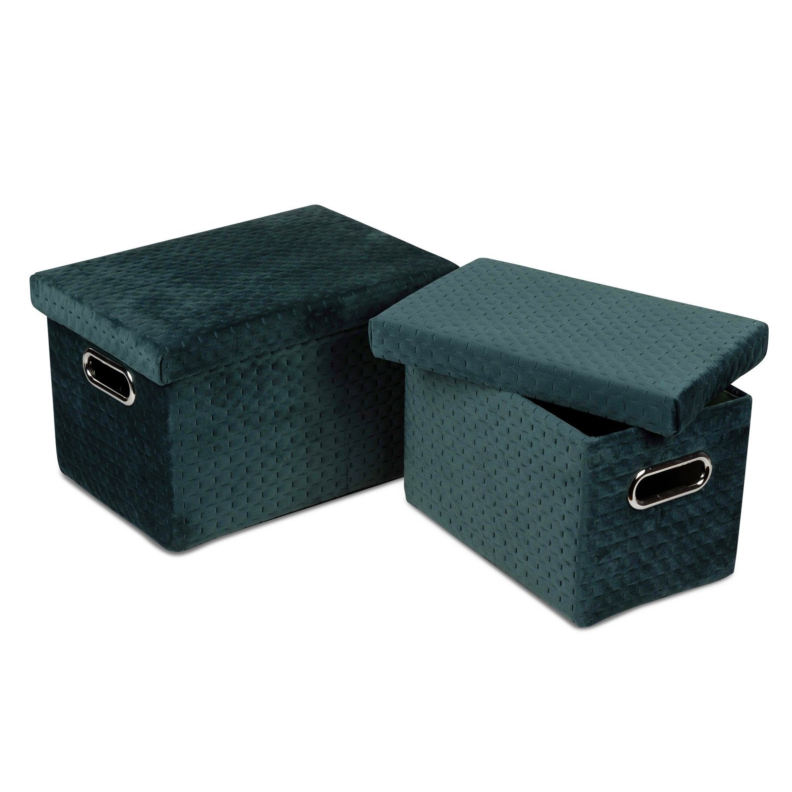 formano Aufbewahrungsbox »Samt Boxen Set, 2tlg. grün« (2 Stück), Samt
